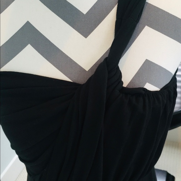 NWT/ Rosie Pope, Black, One Shoulder Long Dress, Size Medium - Picture 7 of 12